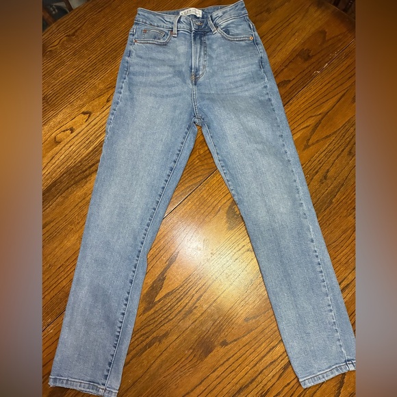 Primark Denim Co. Denim - Primark Denim Co Womens High Waisted Straight Leg Jeans Light Wash Blue Size 0